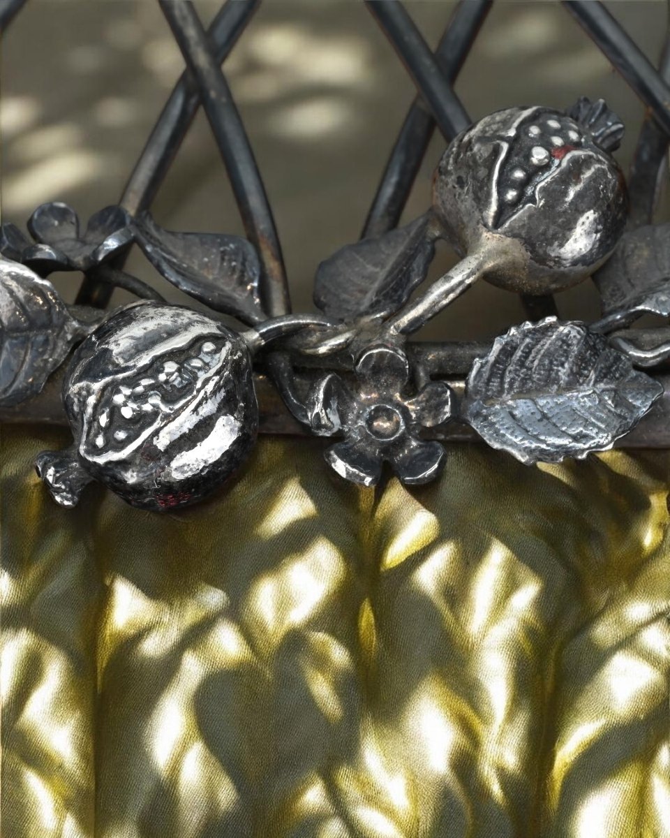 Cestino Per il Pane In Argento Sterling - Italia XX Secolo-photo-3